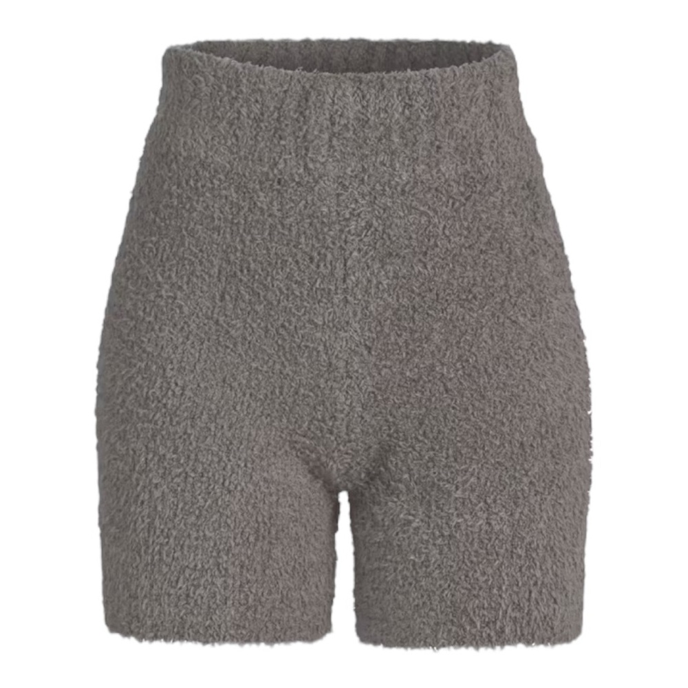 SKIMS Unisex Cozy Knit Biker Shorts 4X/5X Plus Size Smoke Gray VGC!